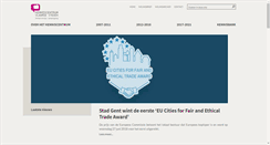 Desktop Screenshot of kenniscentrumvlaamsesteden.be