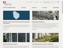 Tablet Screenshot of kenniscentrumvlaamsesteden.be